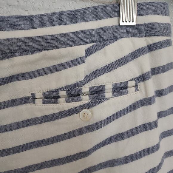 J. Crew Gray & White Striped Shorts Size 6 - Picture 8 of 9